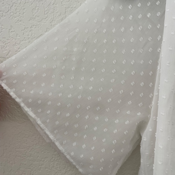 Abercrombie Seersucker Flutter Sleeve Bodysuit - Picture 3 of 6